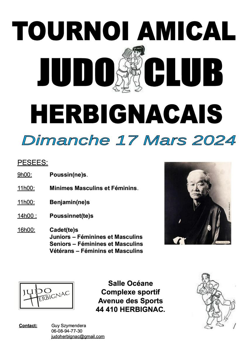 Compétition Amicale Judo Club Herbignacais - 17 Mars 2024